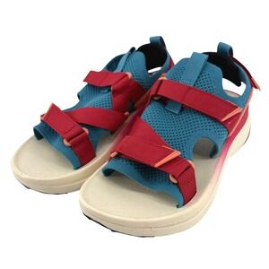 Teva Aventrail Trail Running Sandal Women 8.5 Teal Red Outdoor Sporty Hiking NEW